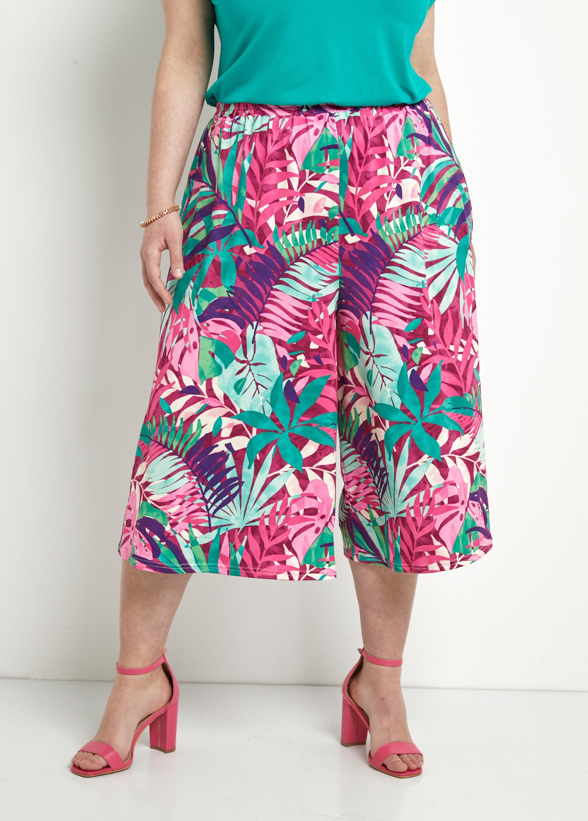 Tropical_print_elasticated_waist_culottes_Multicolor_FA1_curvy
