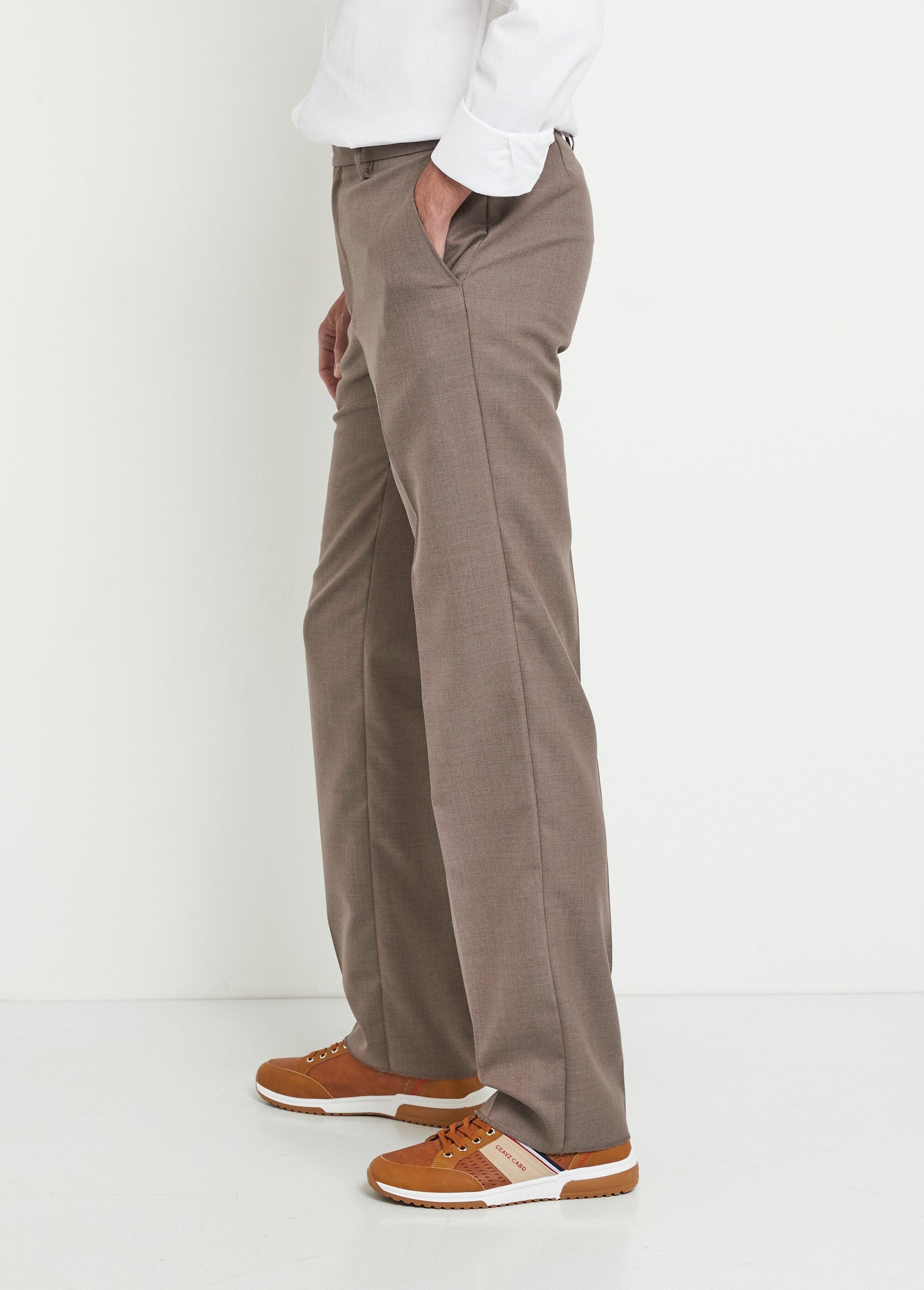 Invisible_adjustable_waistband_wool_twill_pants_Dark_beige_GA1_slim
