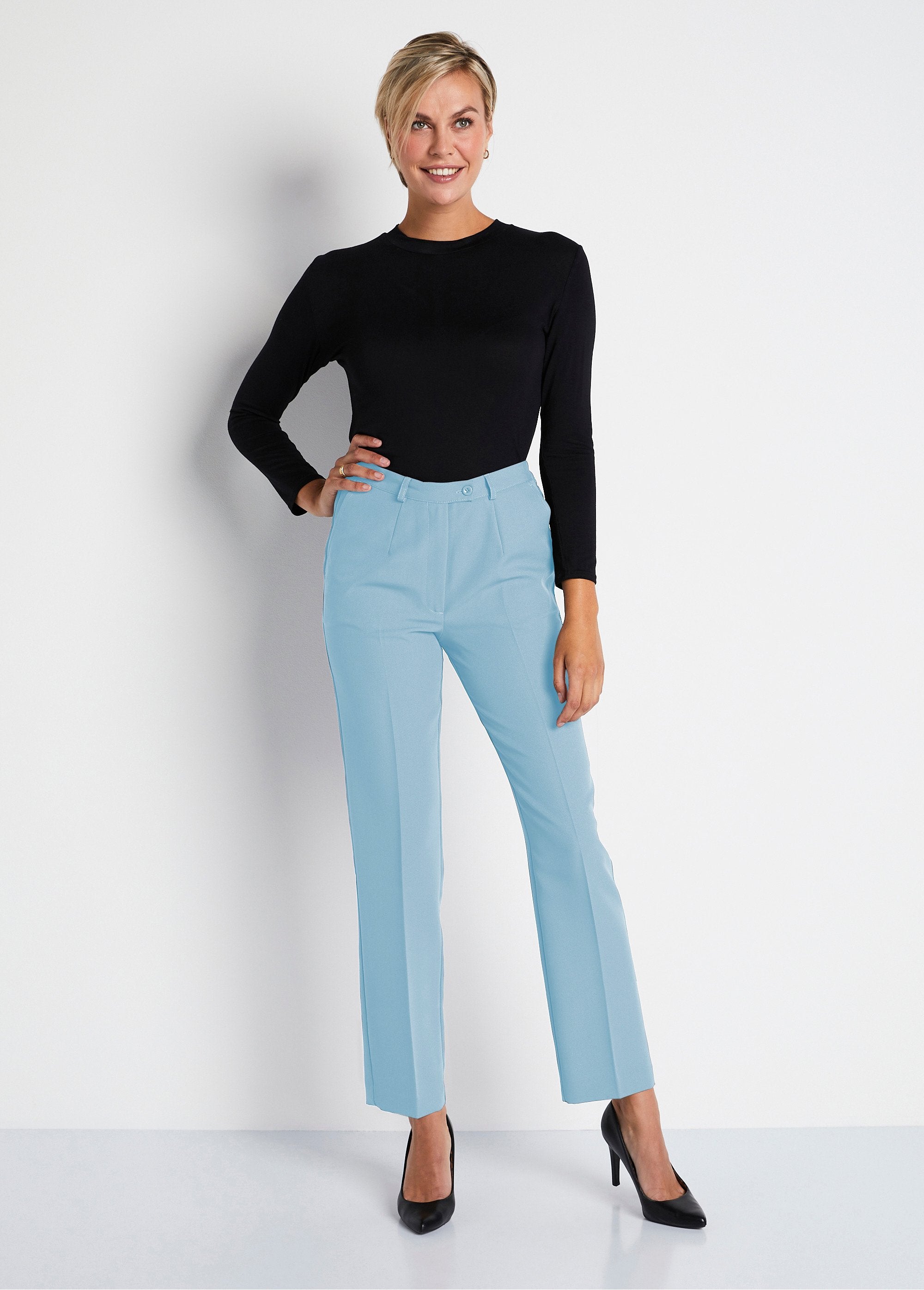 Straight_pants_with_semi-elasticated_waist,_wrinkle-free_fabric_Blue_SF1_slim