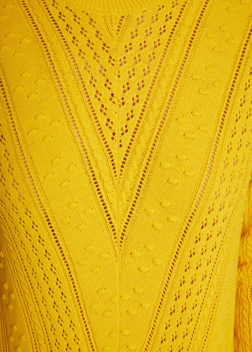 Round_neck_openwork_knit_sweater_and_balls_Honey_DE3_slim