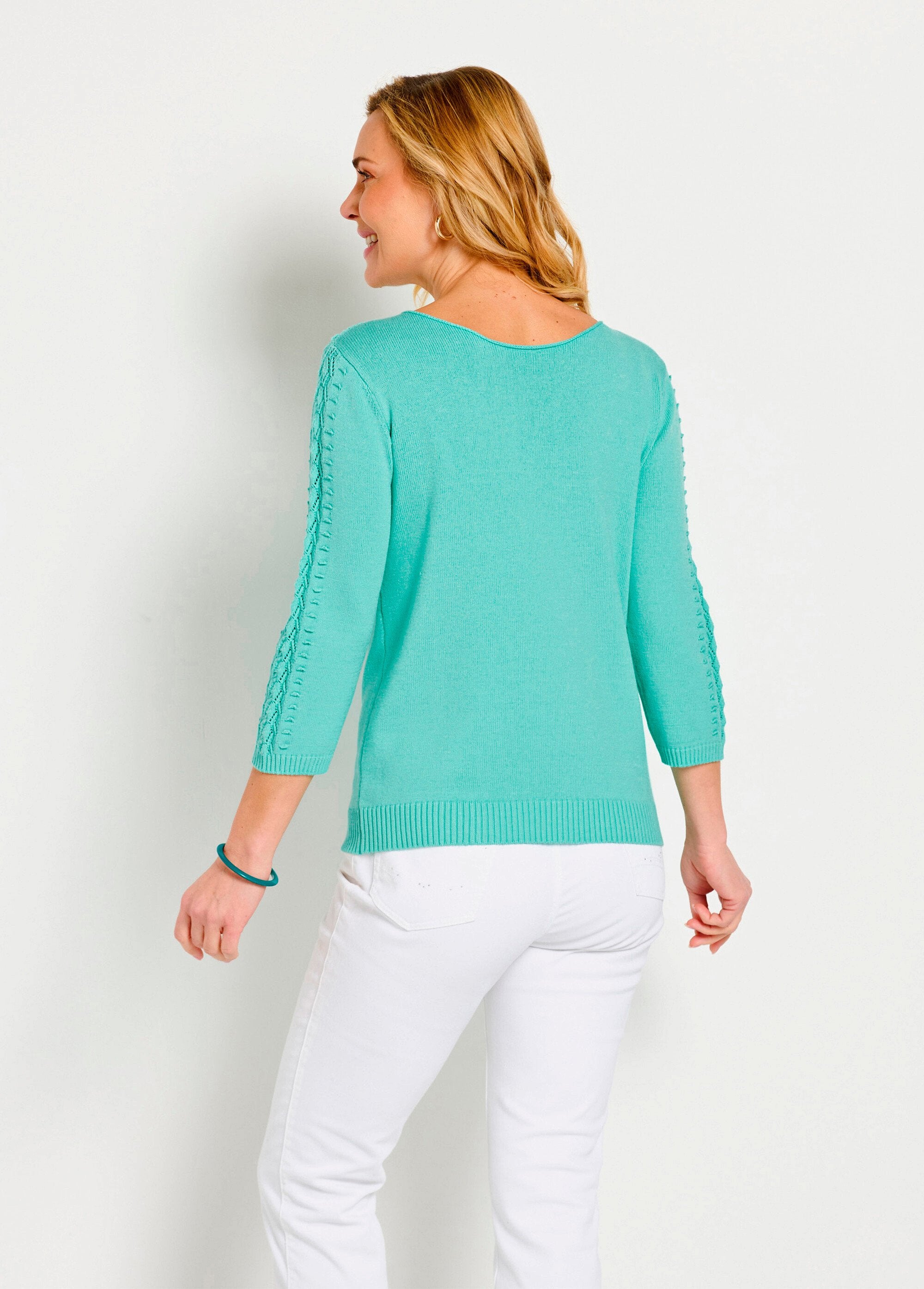 Soft_plain_round_neck_fancy_knit_sweater_Aqua_DO1_slim