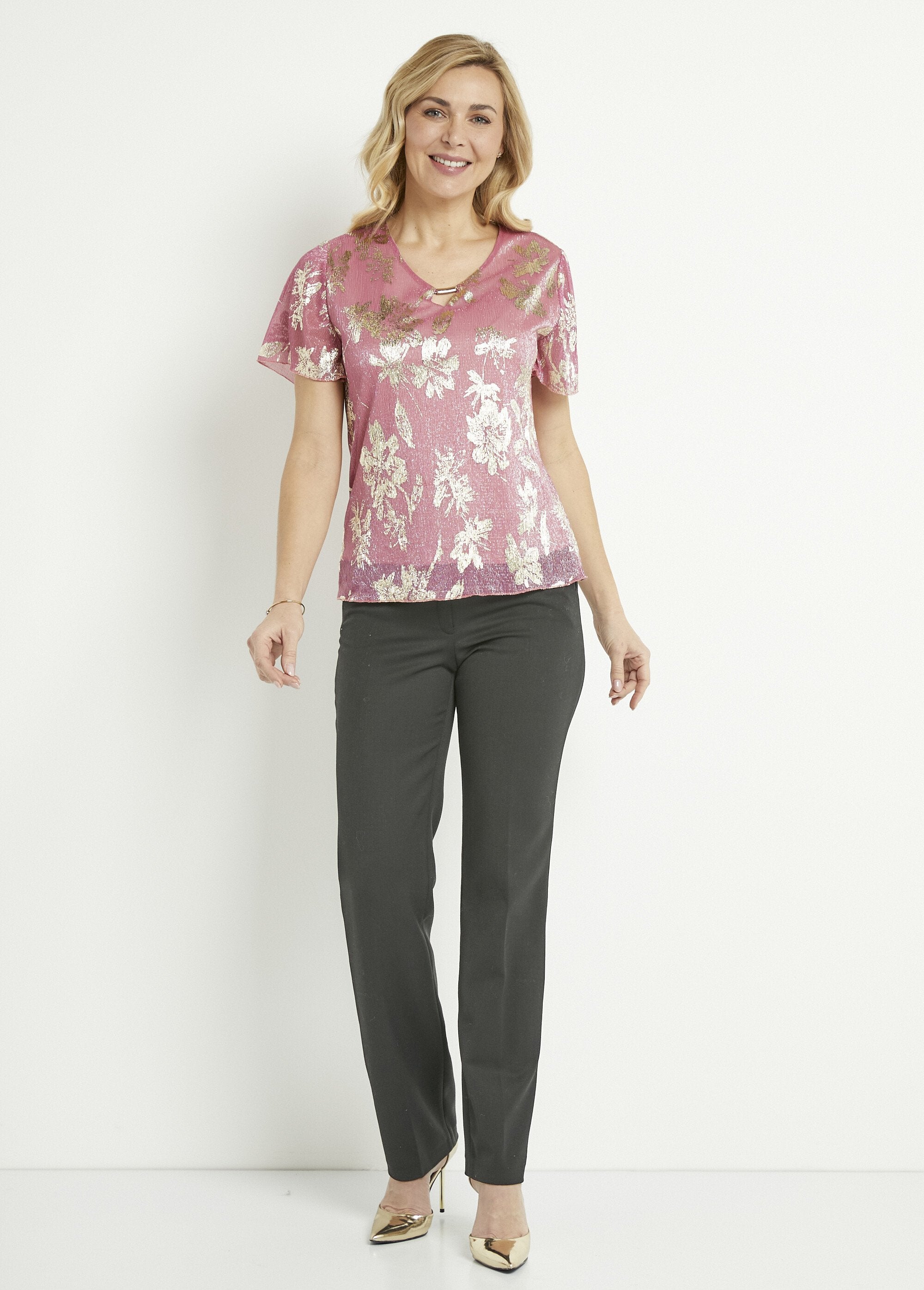 Cropped_T-shirt_with_golden_foliage_print_Pink_SF1_slim