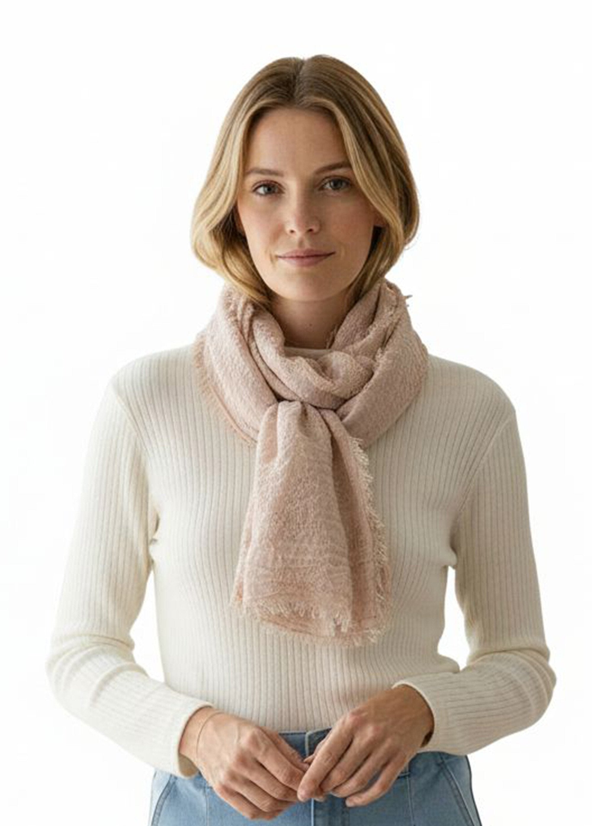 Écharpe_étole_frangée_effet_jacquard_Beige_FA1_slim