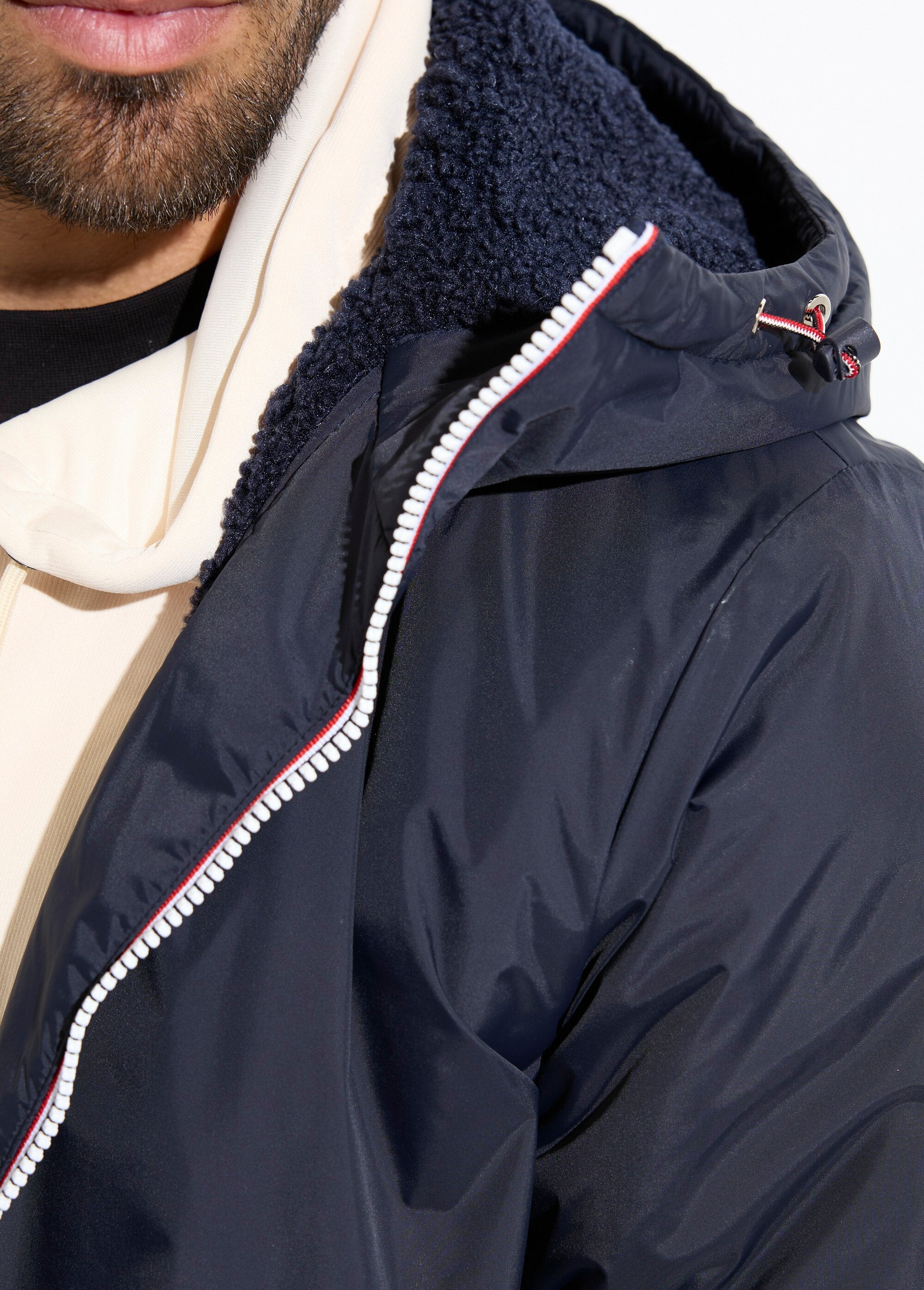 Parka_longue_chaude_fourrée_déperlante_Marine_DE1_slim