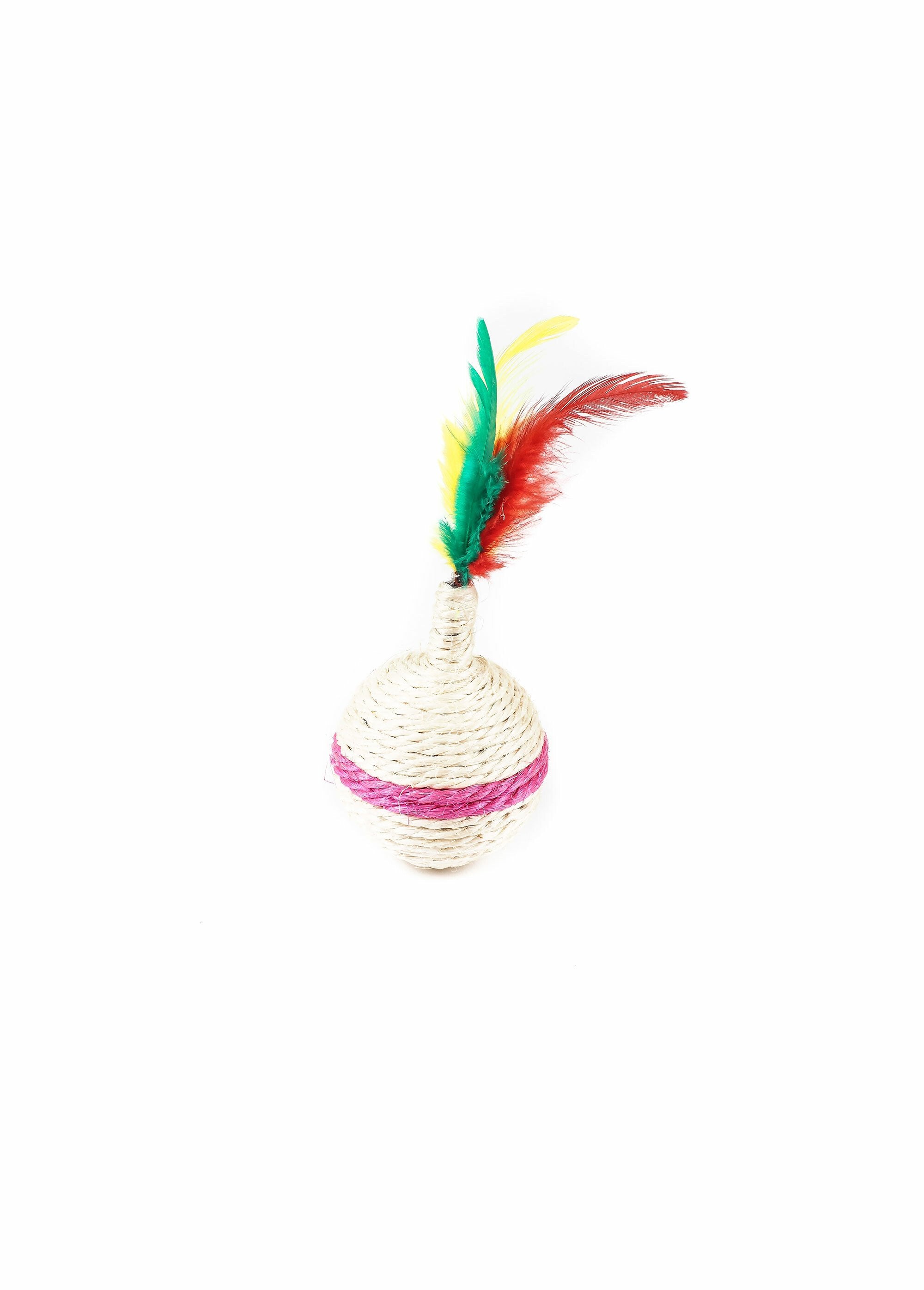 Sisal_and_feather_tumbler_cat_toy_Pink_FA1_slim