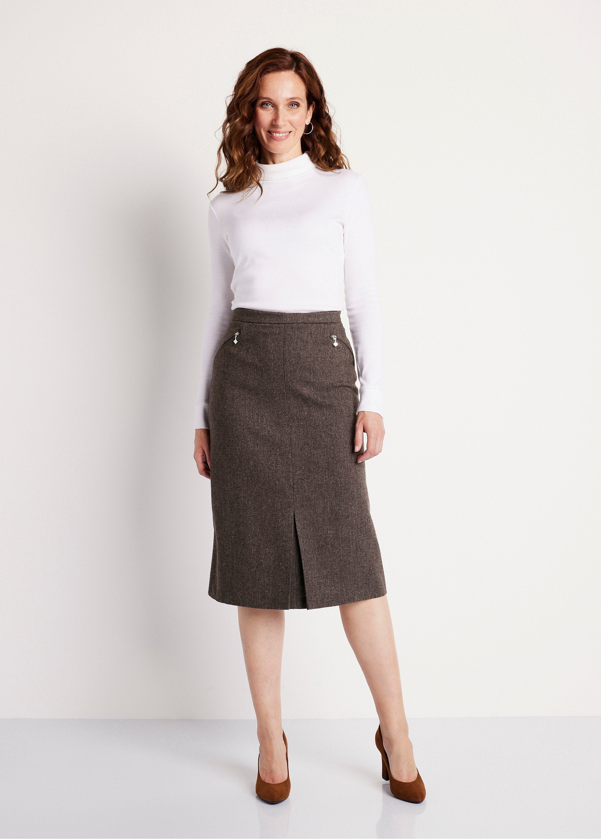 Herringbone_or_heather_skirt_length_65_cm_with_wool_Brown_China_SF1_slim