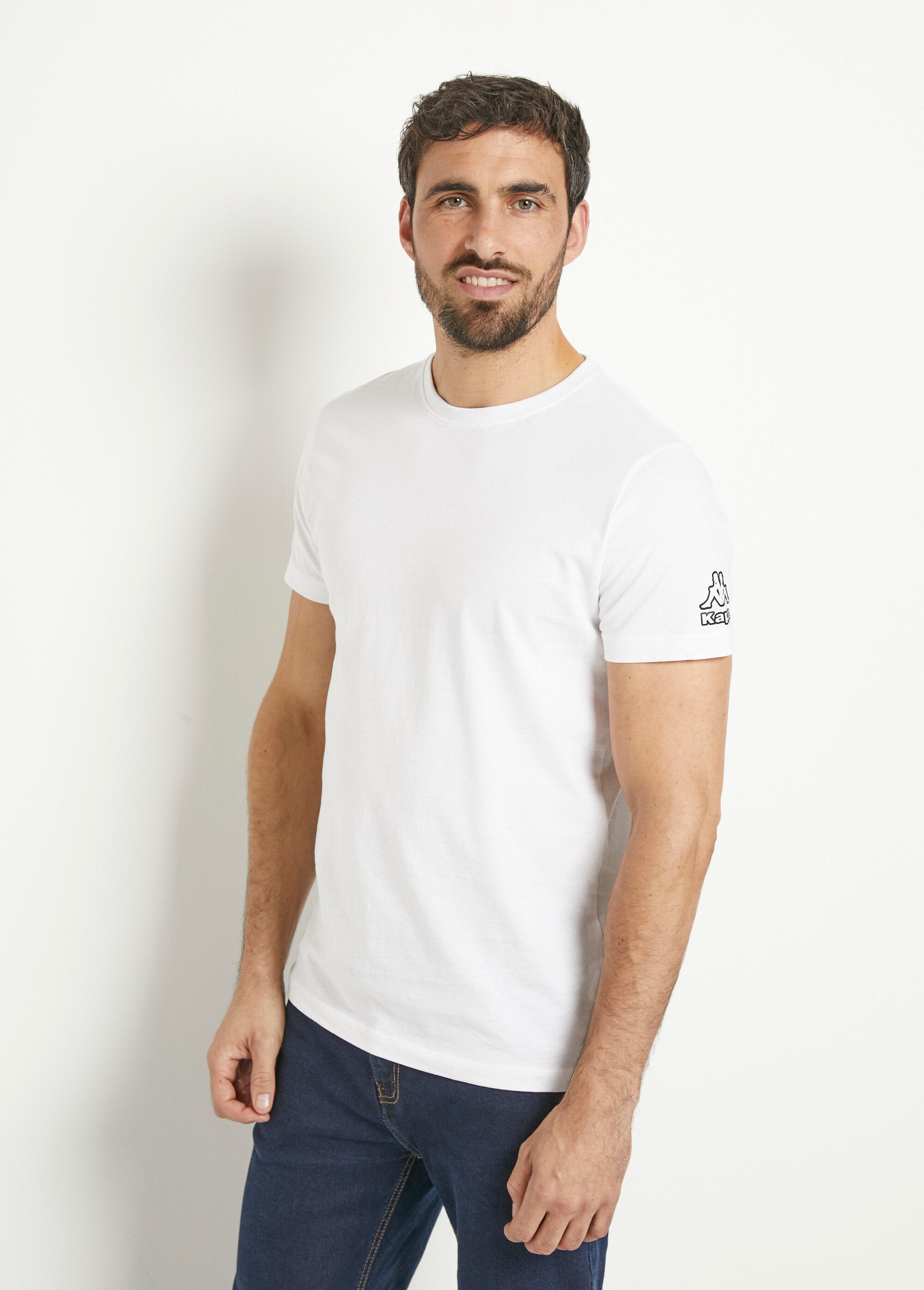 Kappa®_-_Lot_de_2_T-shirts_logo_avec_col_rond_Blanc_lot_2_FA1_slim