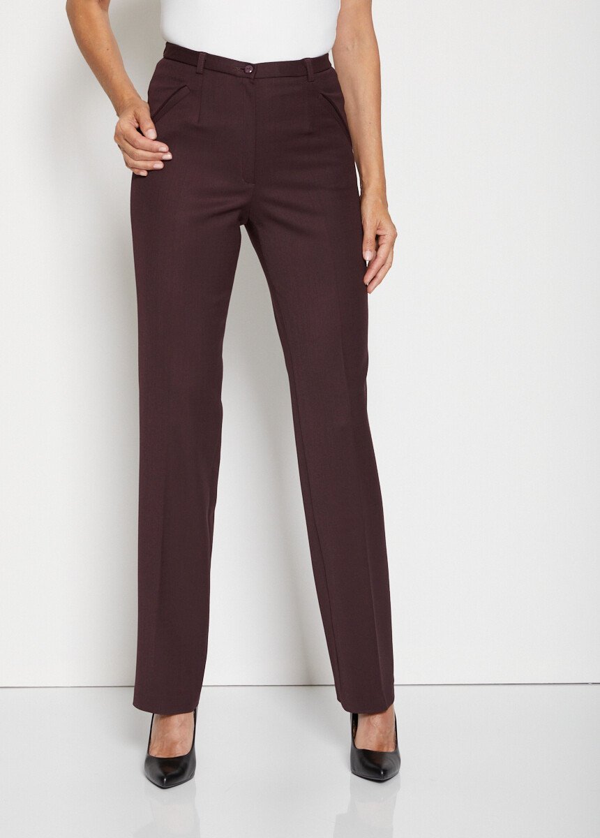 Straight_semi-elasticated_waist_pants_Plum_FA1_slim