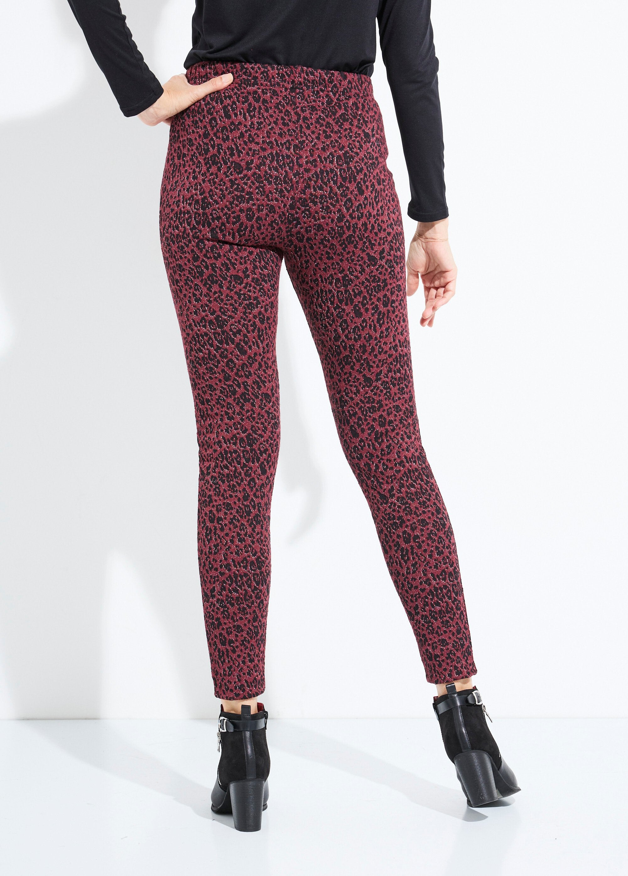 Animal_skin_jacquard_leggings_with_elasticated_waist_Cassis_et_noir_DO1_slim