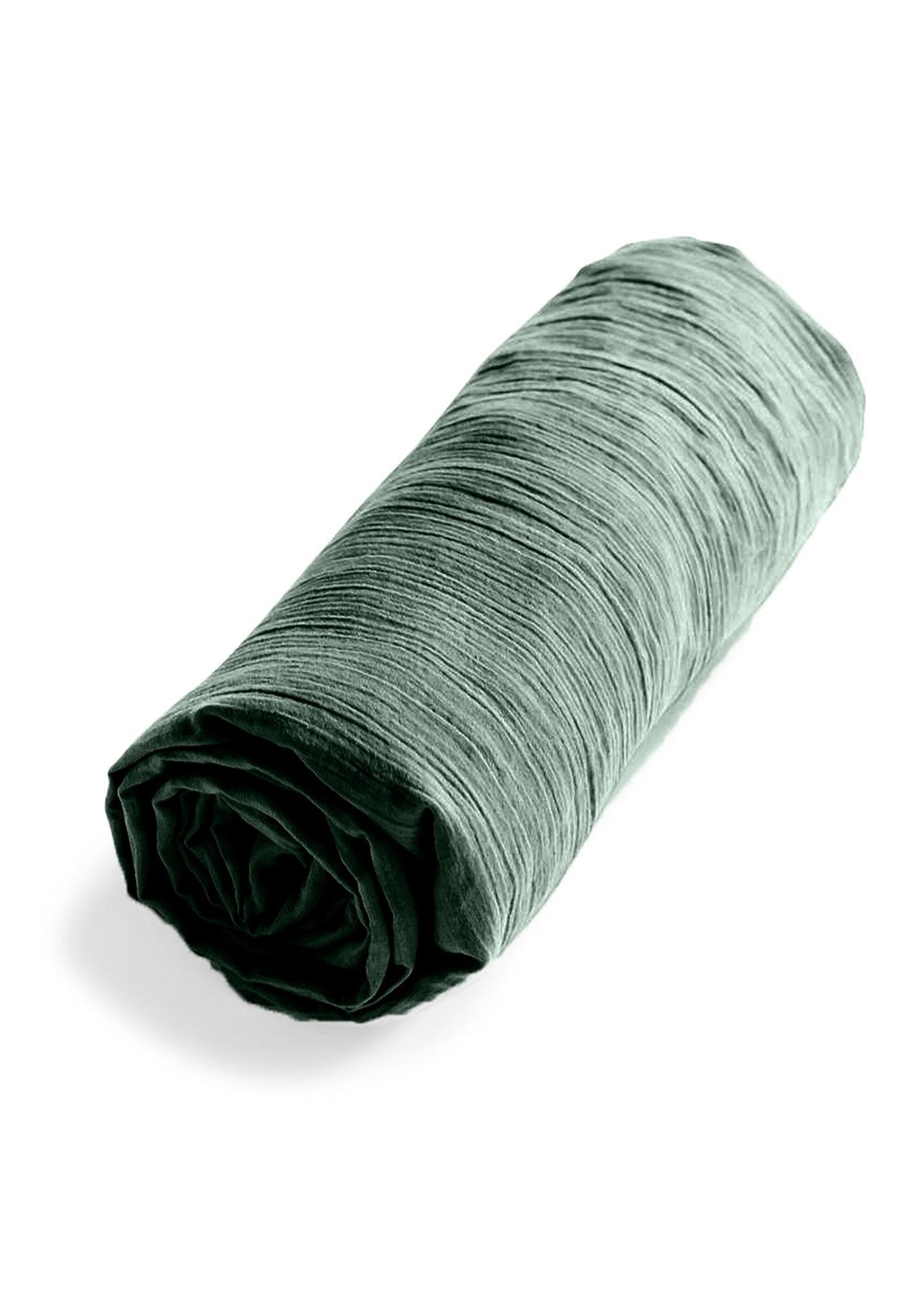 Plain_cotton_gauze_fitted_sheet_GAZE_Pine_green_FA1_slim