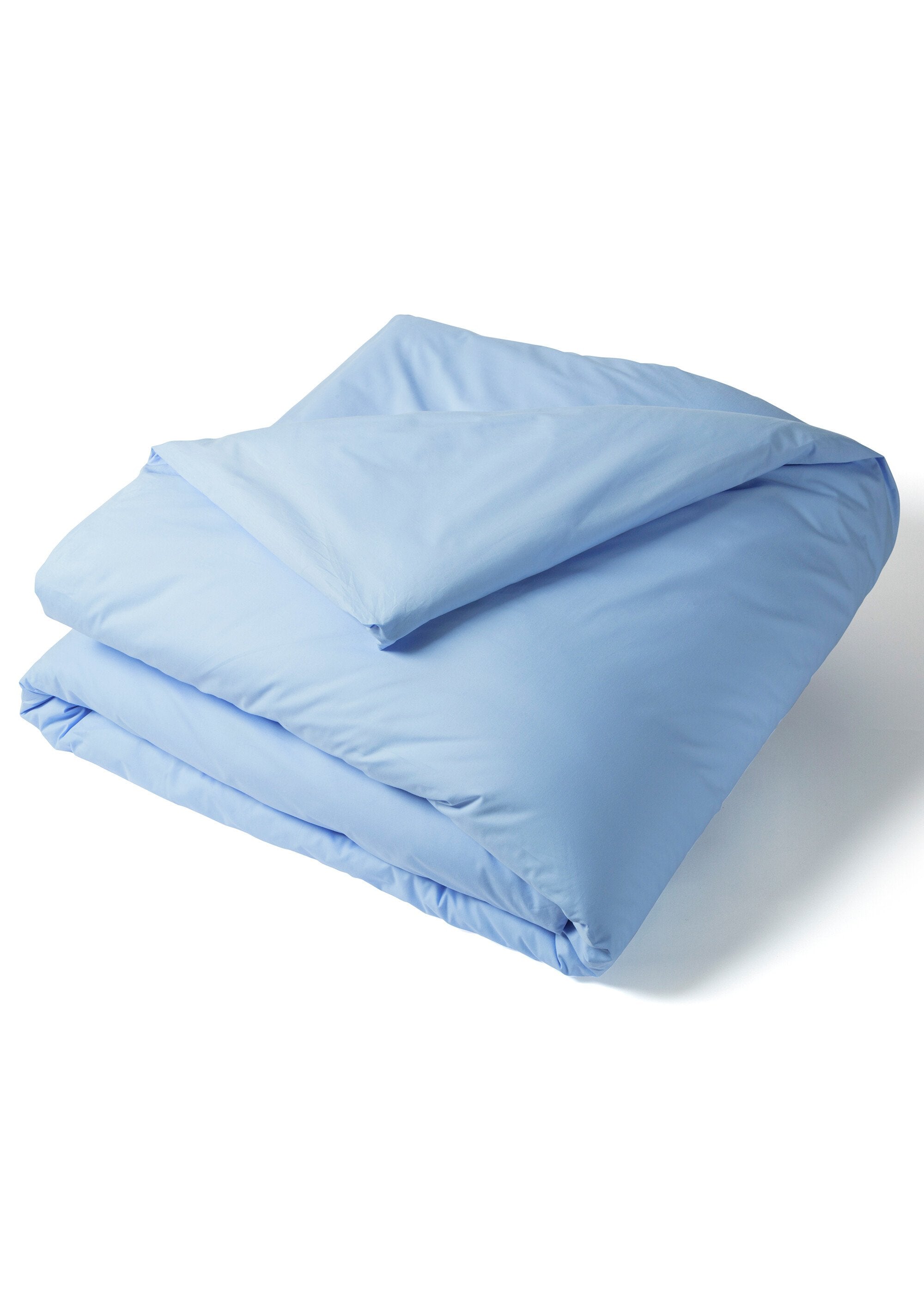 REPOS_cotton_percale_duvet_cover_Sky_blue_FA1_slim