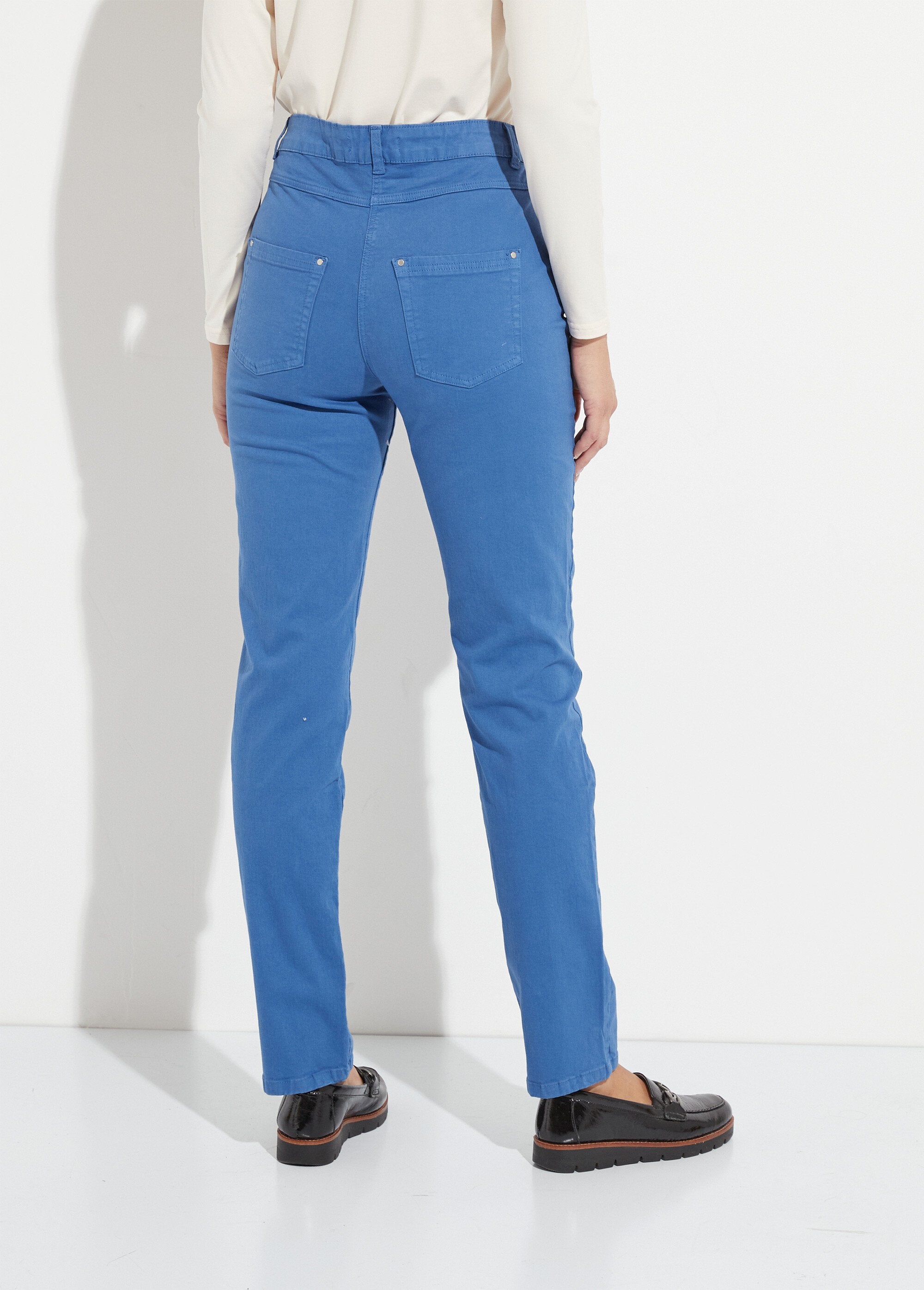 Pantalon_droit_5_poches_coton_stretch_Bleu_DO1_slim