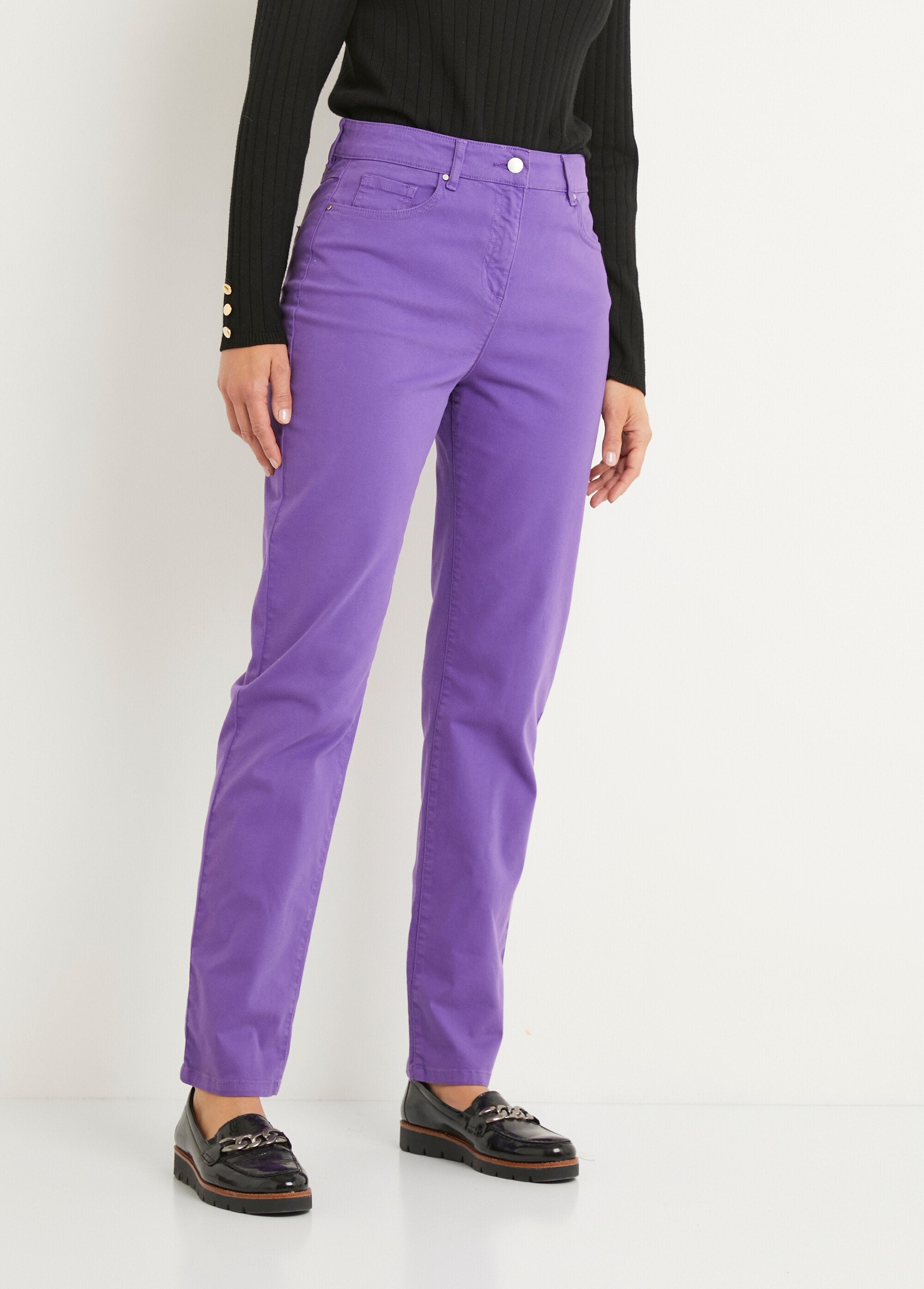 Straight-leg_5-pocket_stretch_cotton_pants_Purple_FA1_slim