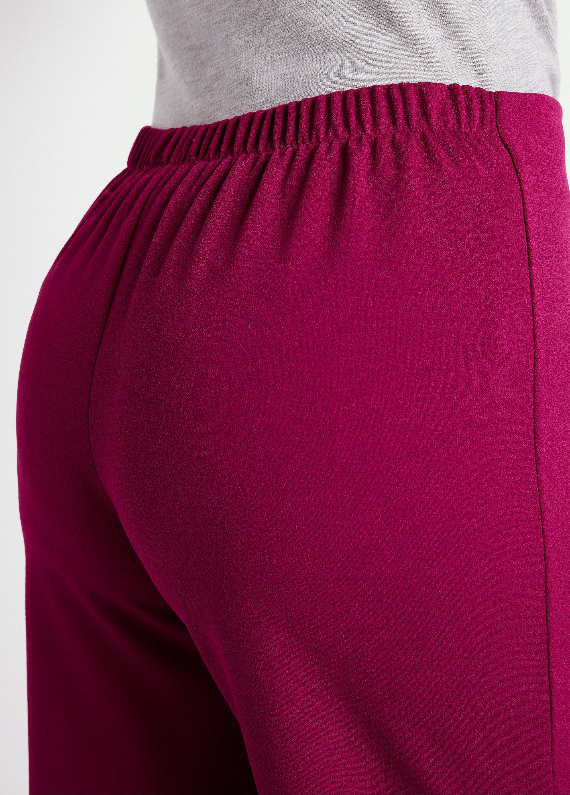 Elasticated_waist_crepe_knit_pants_Raspberry_DE2_slim