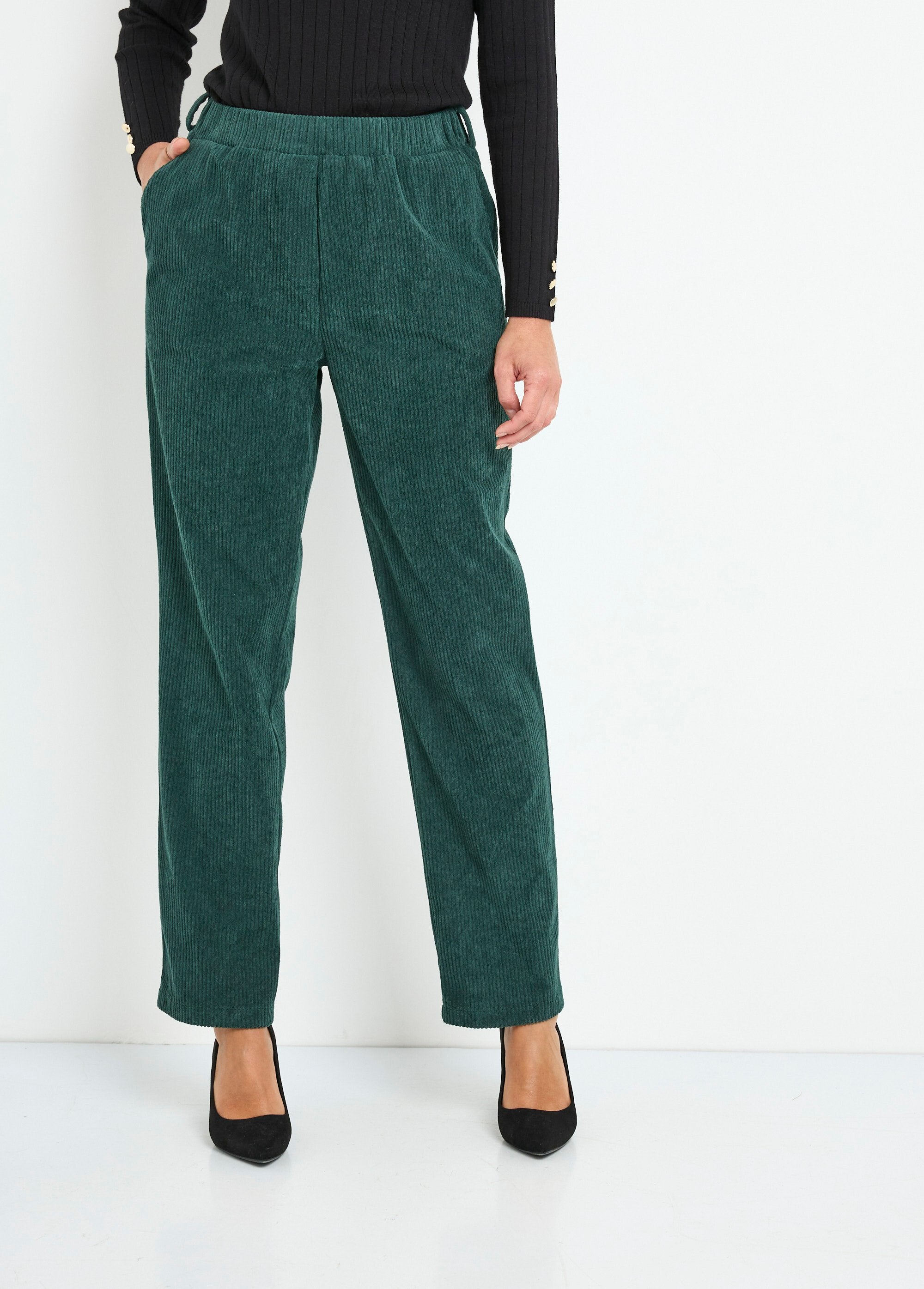Corduroy_trousers_with_elasticated_waist_Green_FA1_slim