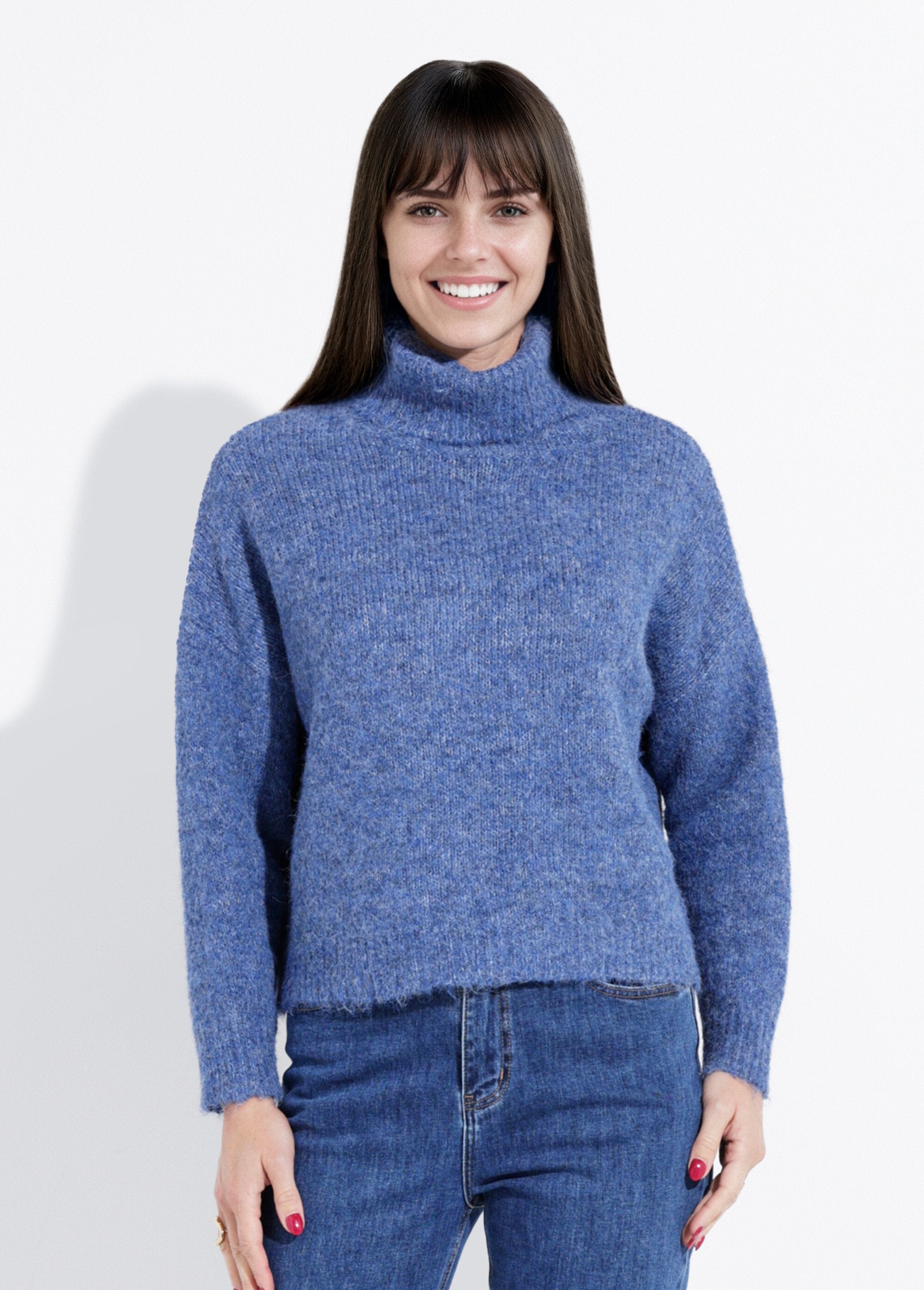 Pull_col_roulé_en_maille_épaisse_Bleu_jean_FA1_slim