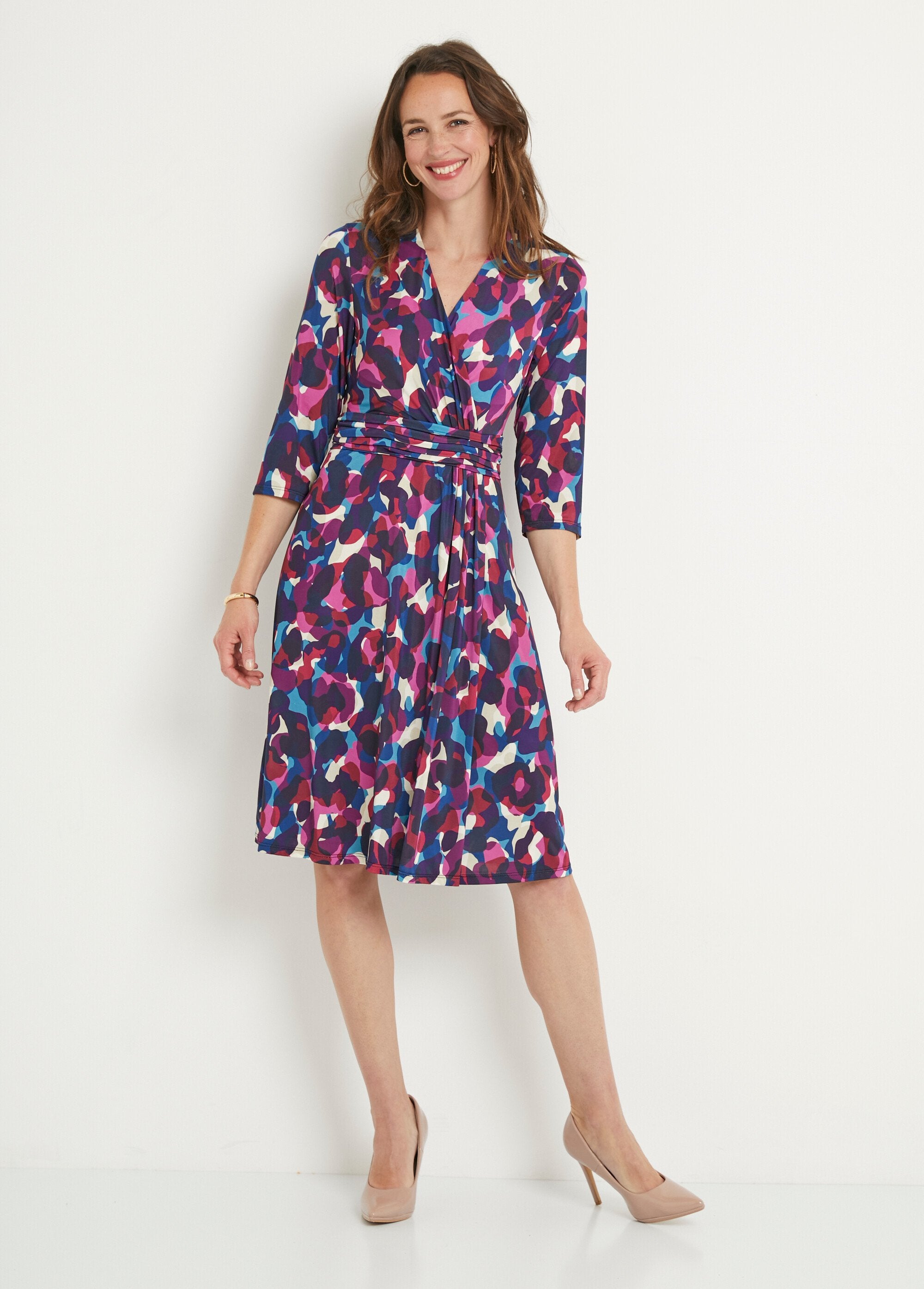 Printed_mesh_short_flared_wrap_dress_Pink_and_blue_FA1_slim