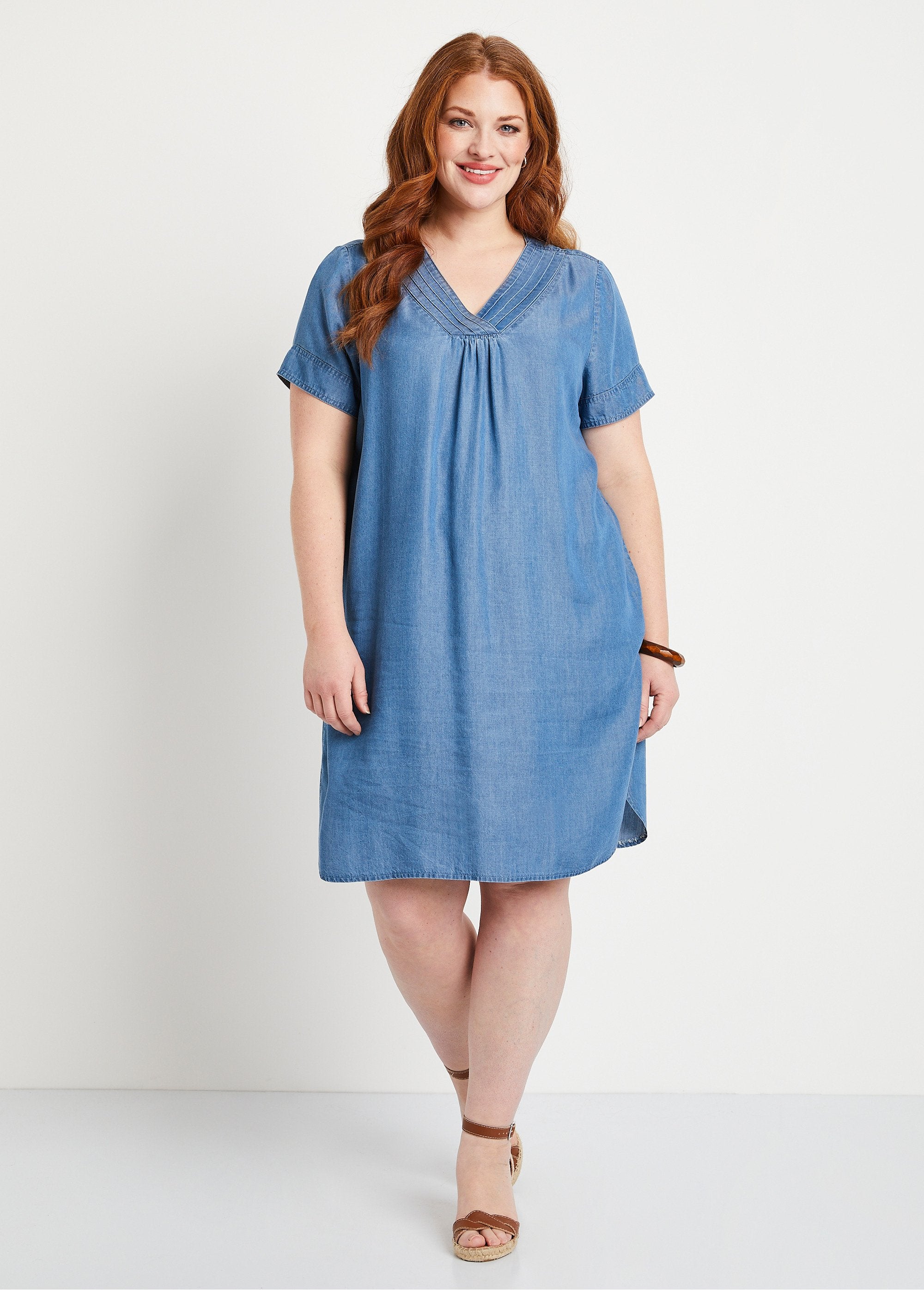 Short_straight_dress_in_lyocell_fabric_Blue_FA2_curvy