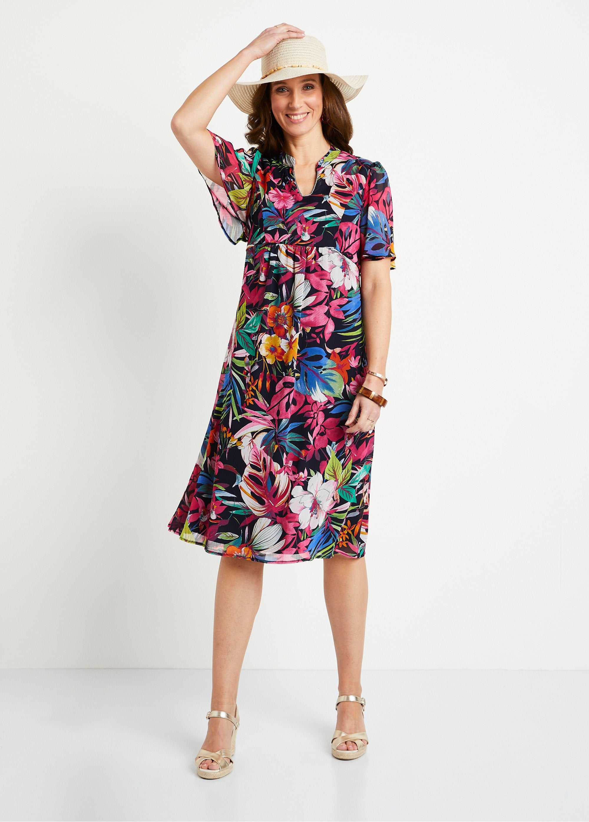 Short_flared_floral_print_dress_Multicolor_DO1_slim