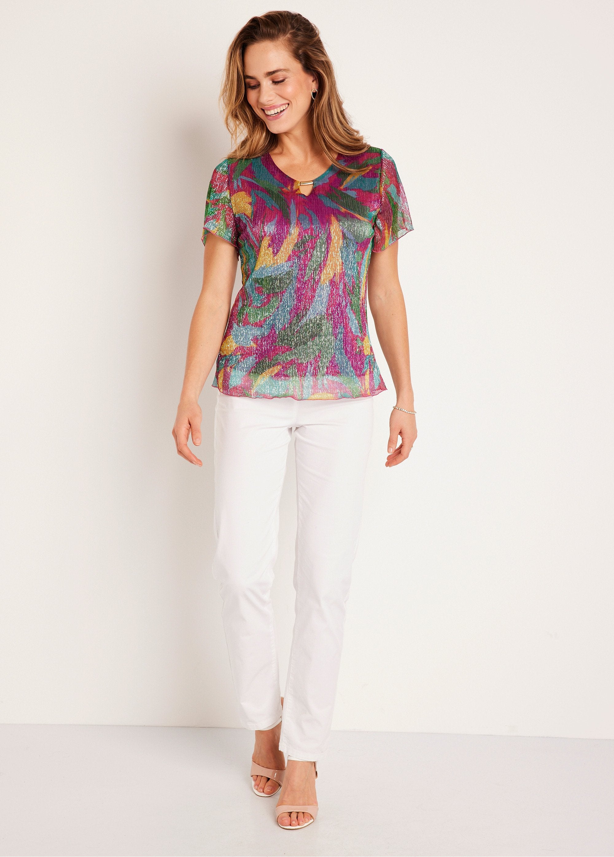 Bright_printed_cropped_T-shirt_Fuchsia_and_green_SF1_slim