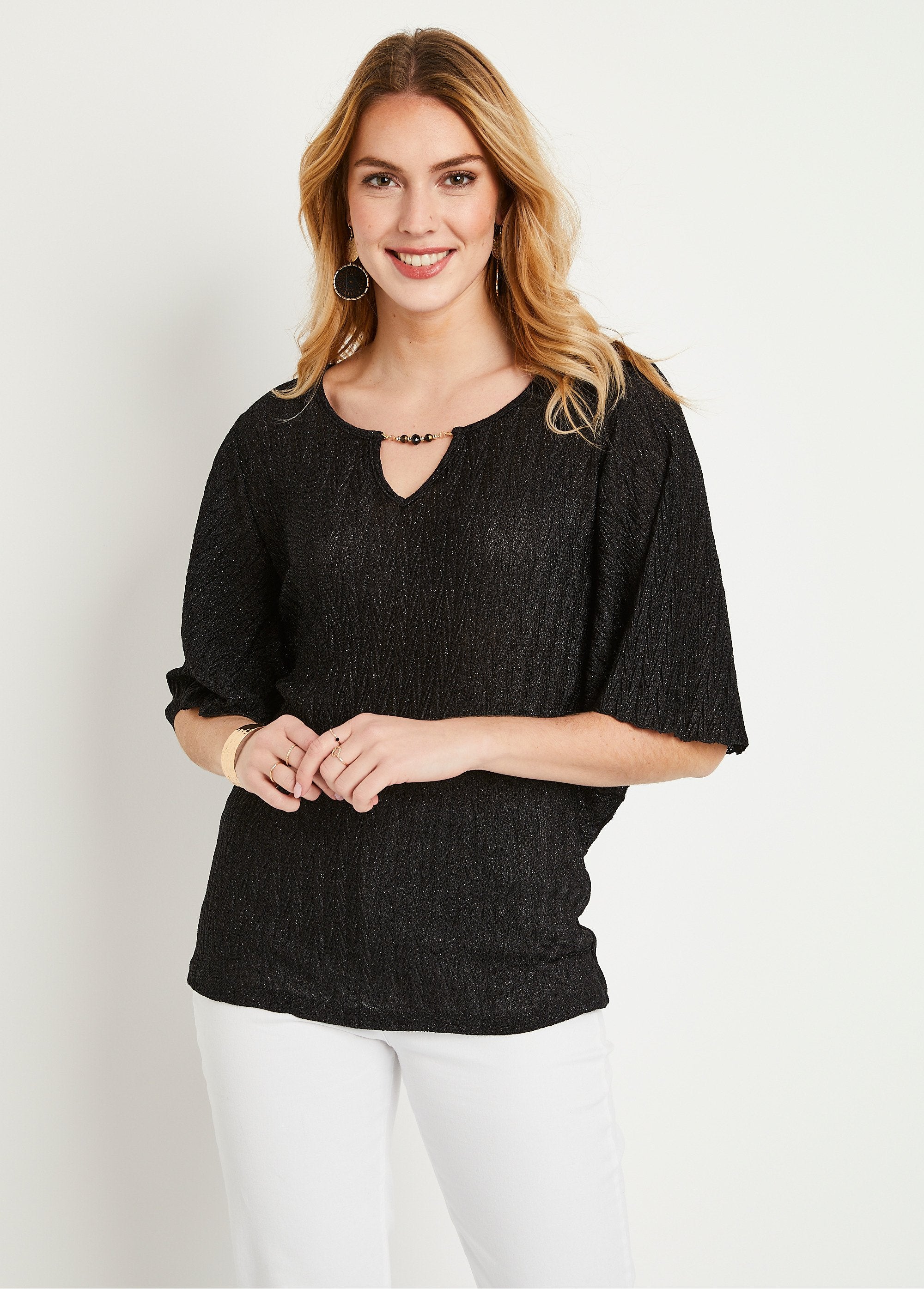 Glittery_short-sleeve_wide_t-shirt_Black_FA1_slim