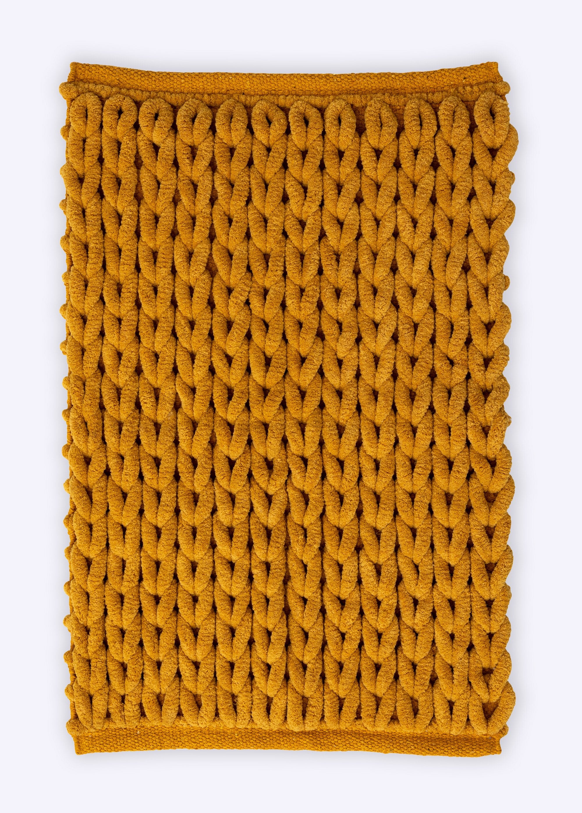 Tapis_de_salle_de_bain,_maille_épaisse_Jaune_FA1_slim