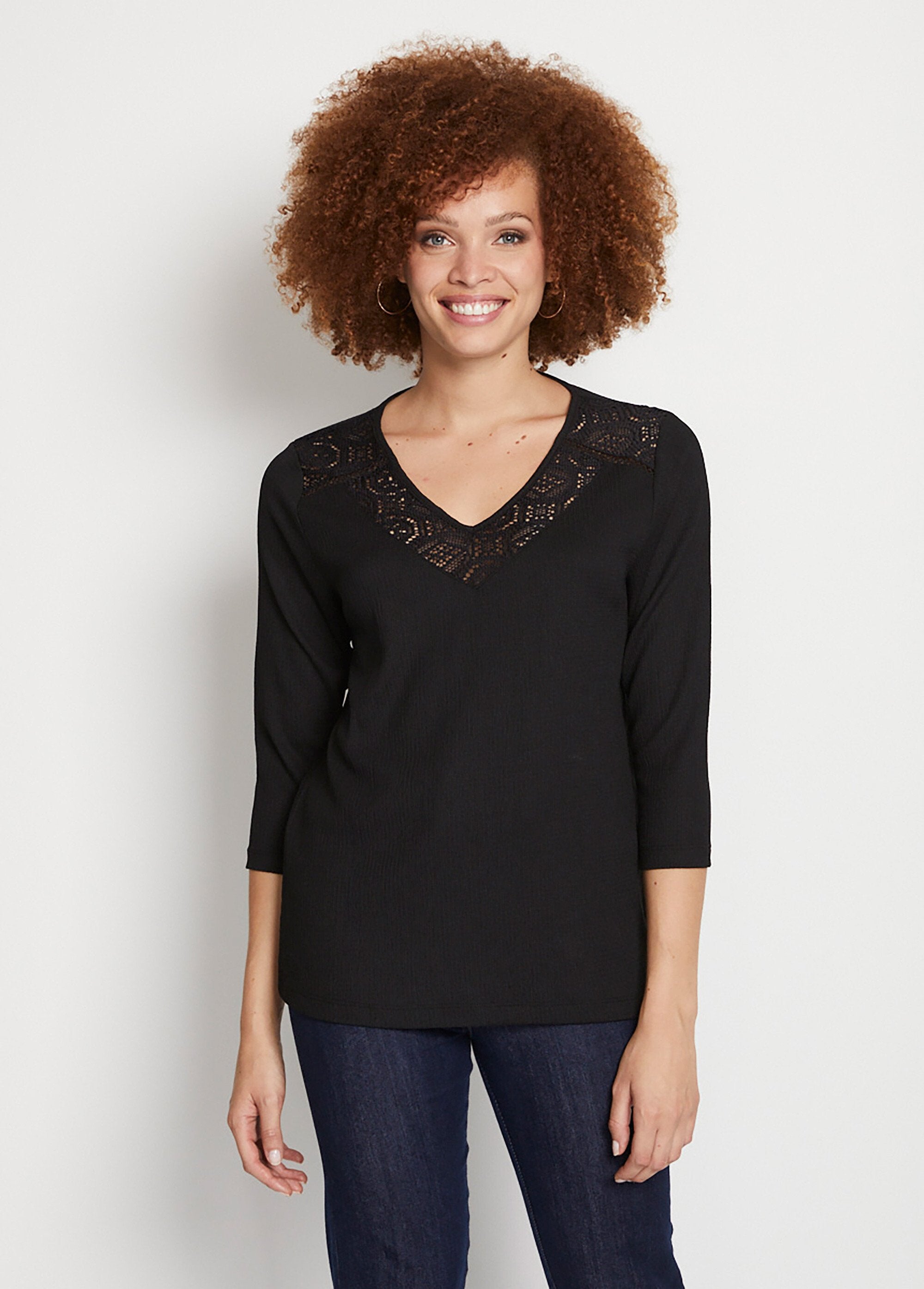 3/4_sleeve_lace_t-shirt_Black_FA1_slim