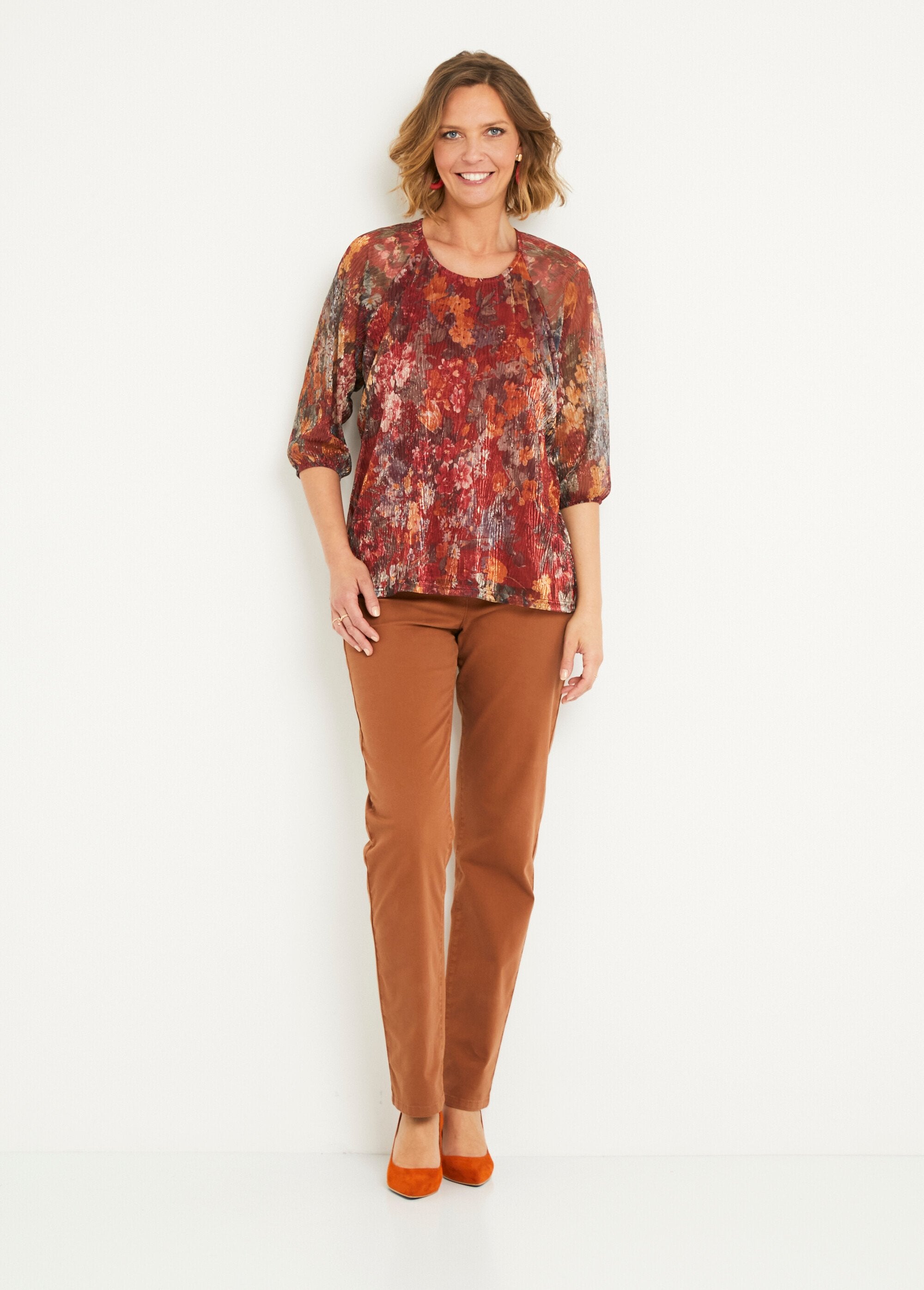 Printed_pleated_mesh_flared_top_with_lining_Copper_print_SF1_slim