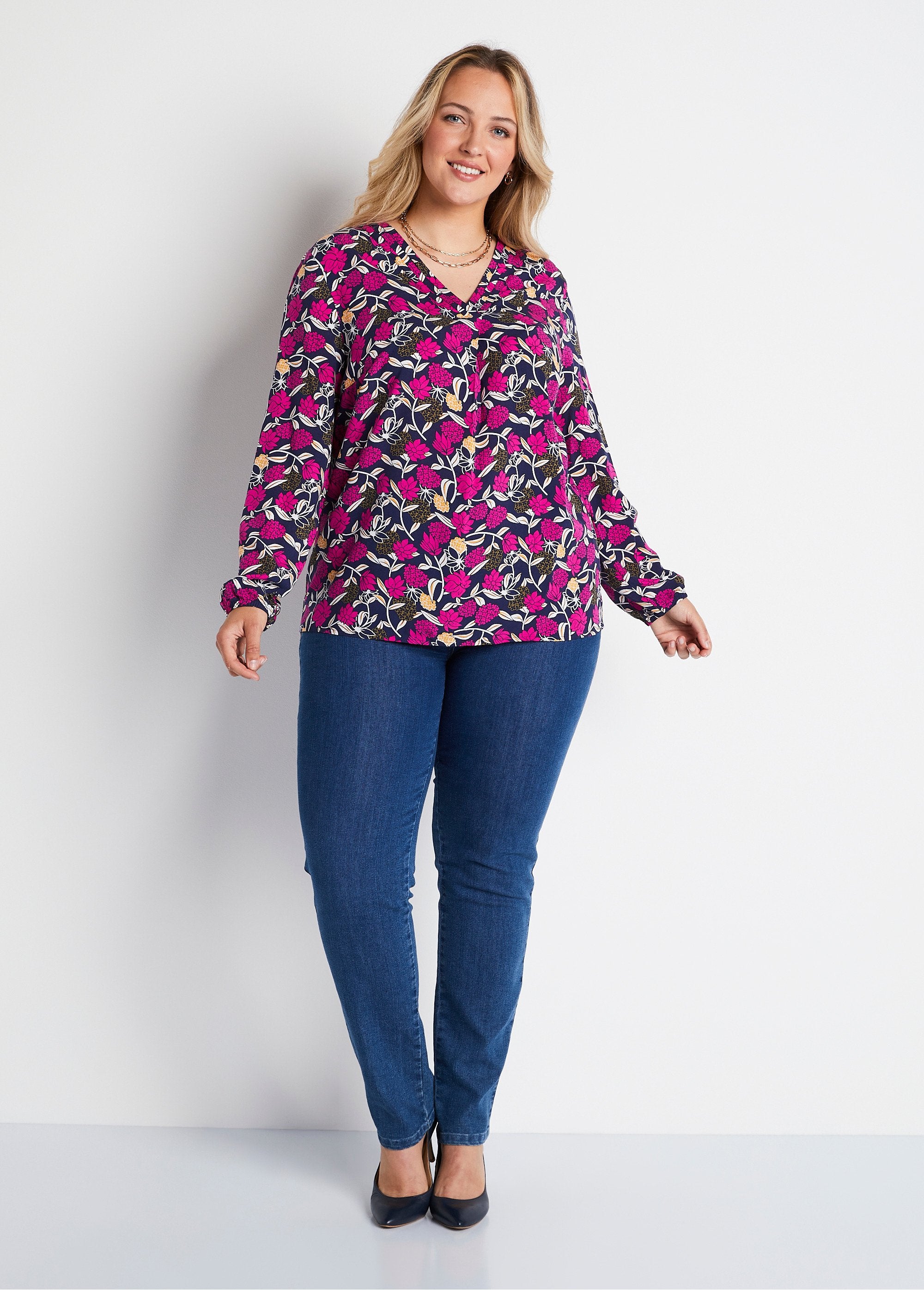 Loose_long_floral_print_tunic_Fuchsia_print_SF1_curvy