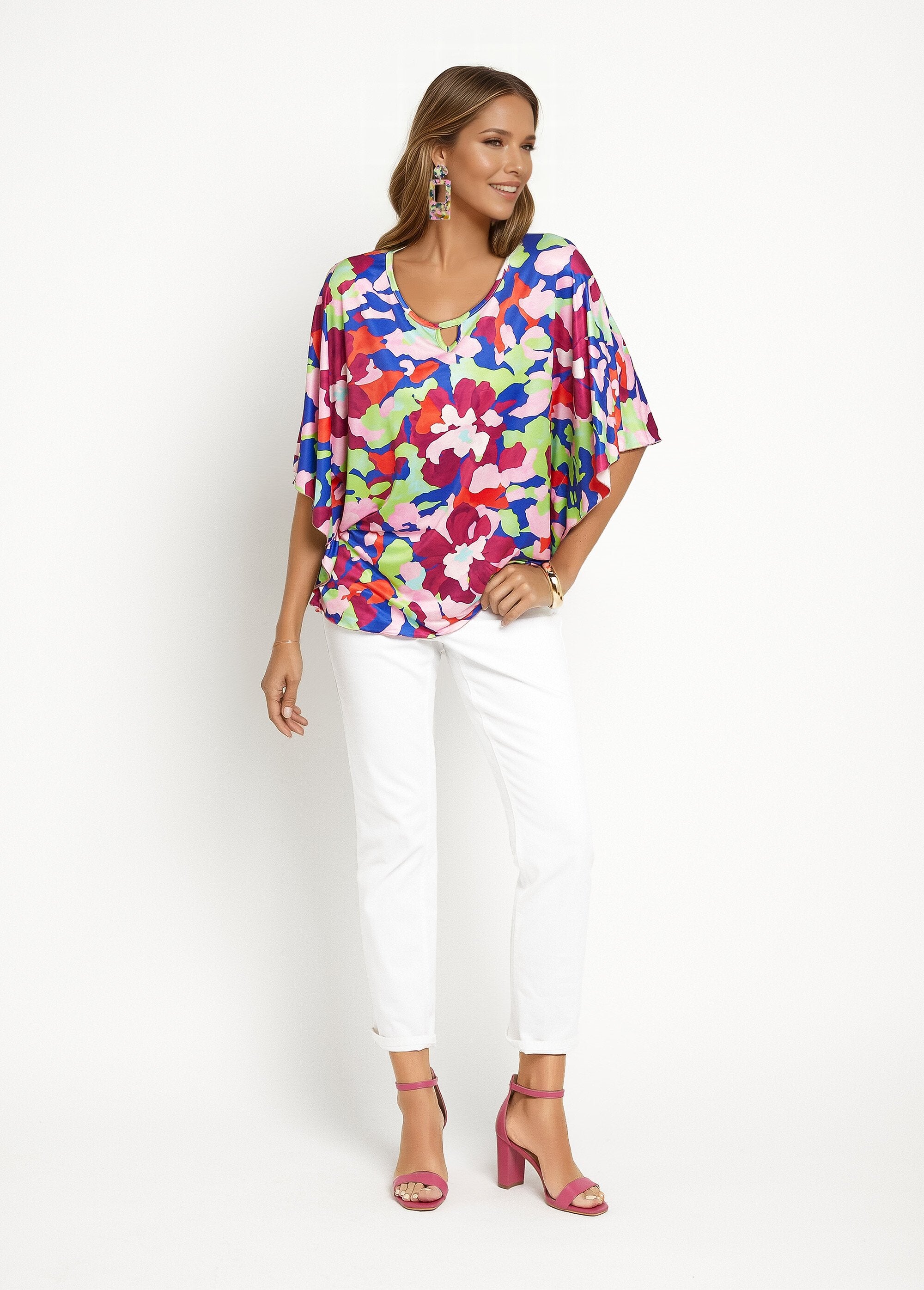 Arty_printed_butterfly_sleeve_tunic_Rose_prints_SF1_slim