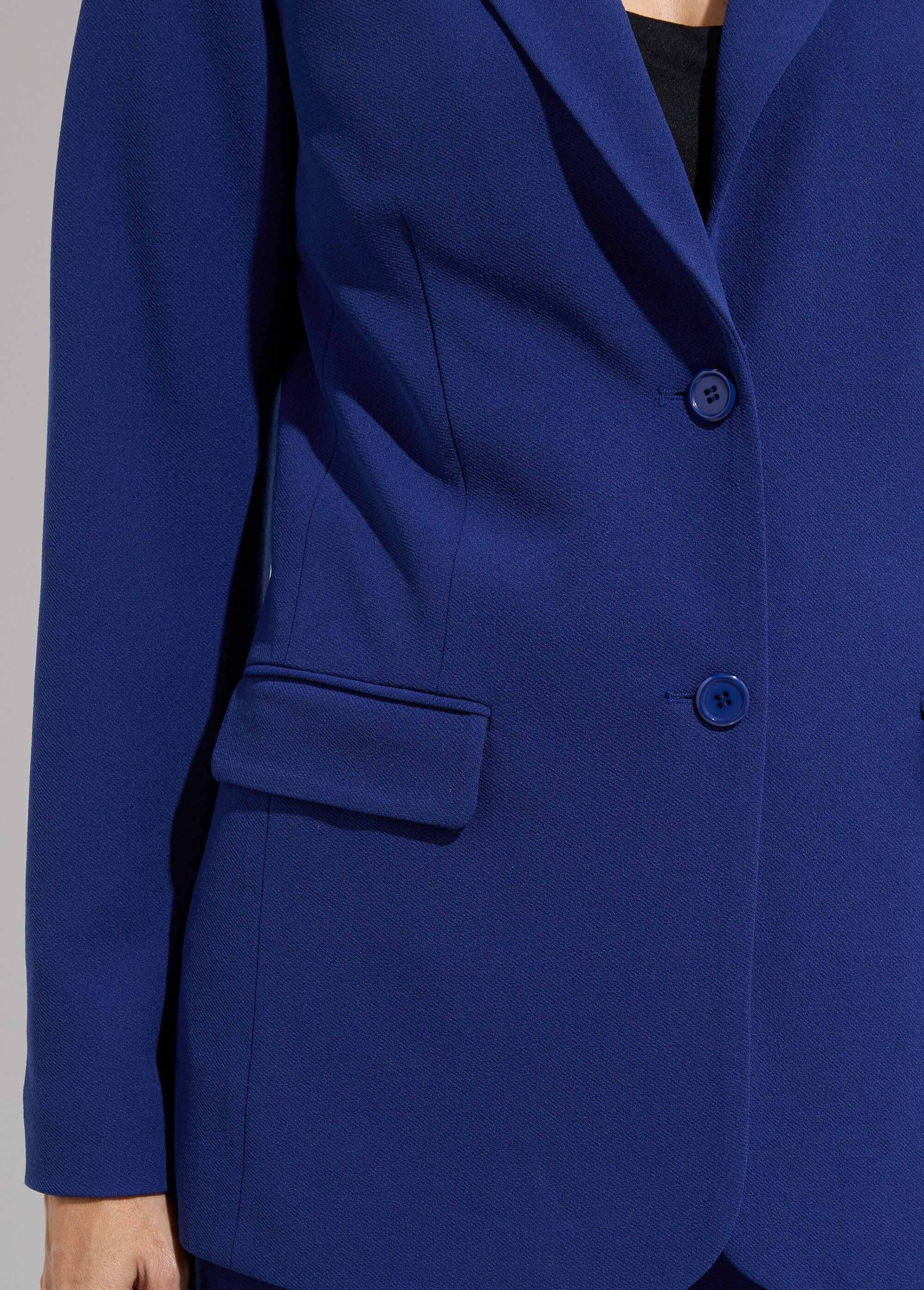 Straight_cut_plain_knit_blazer_jacket_Marine_DE1_curvy