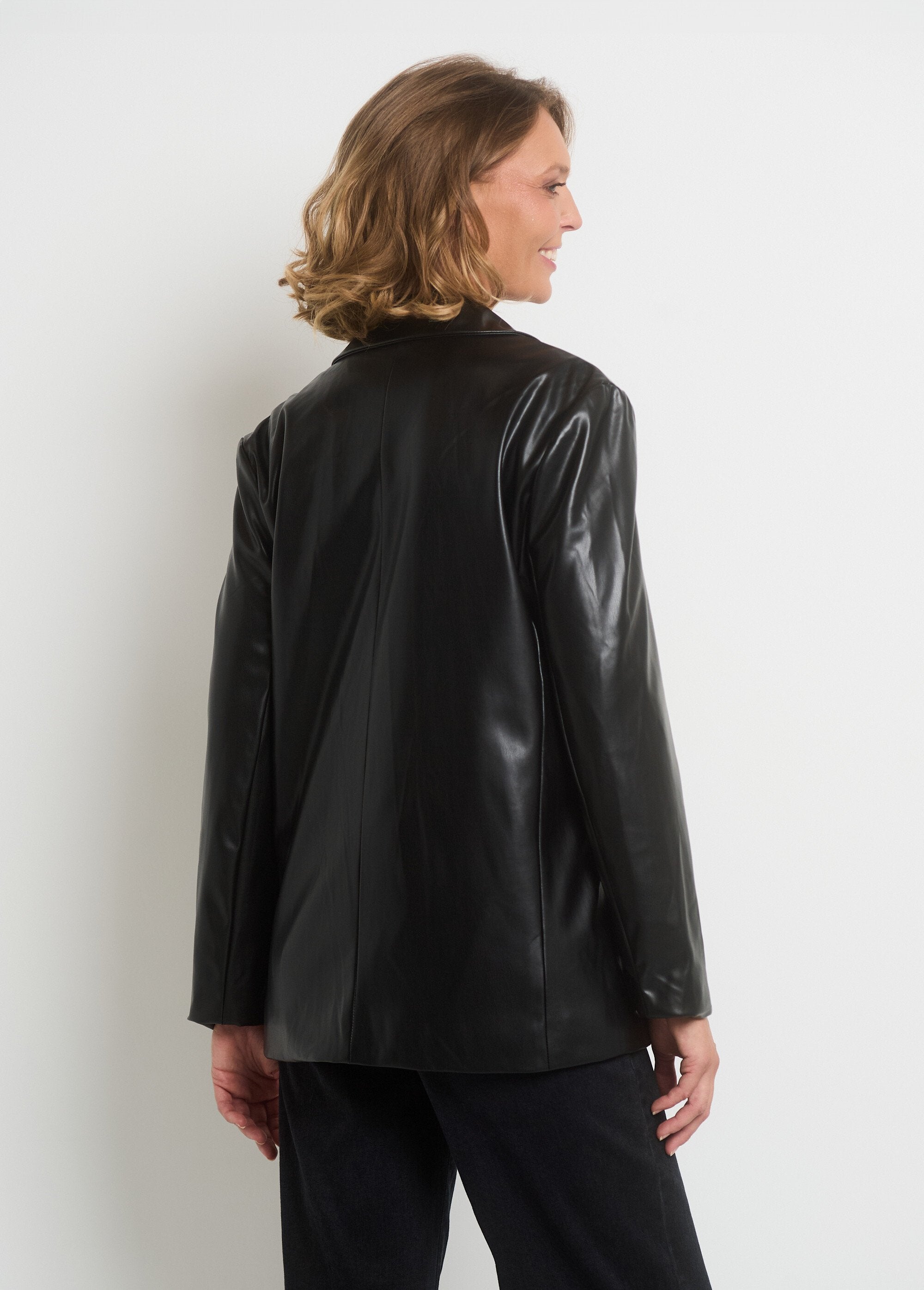 Veste_faux_cuir_col_tailleur_1_bouton_Noir_mat_DO1_slim