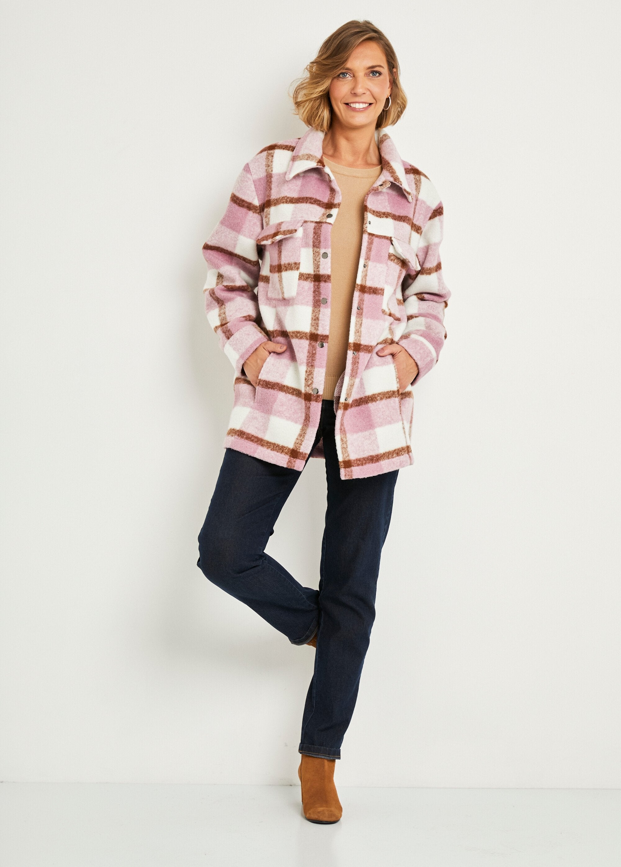 Warm_plaid_overshirt_jacket_Camel_et_lilas_SF1_slim